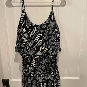 Black and white romper